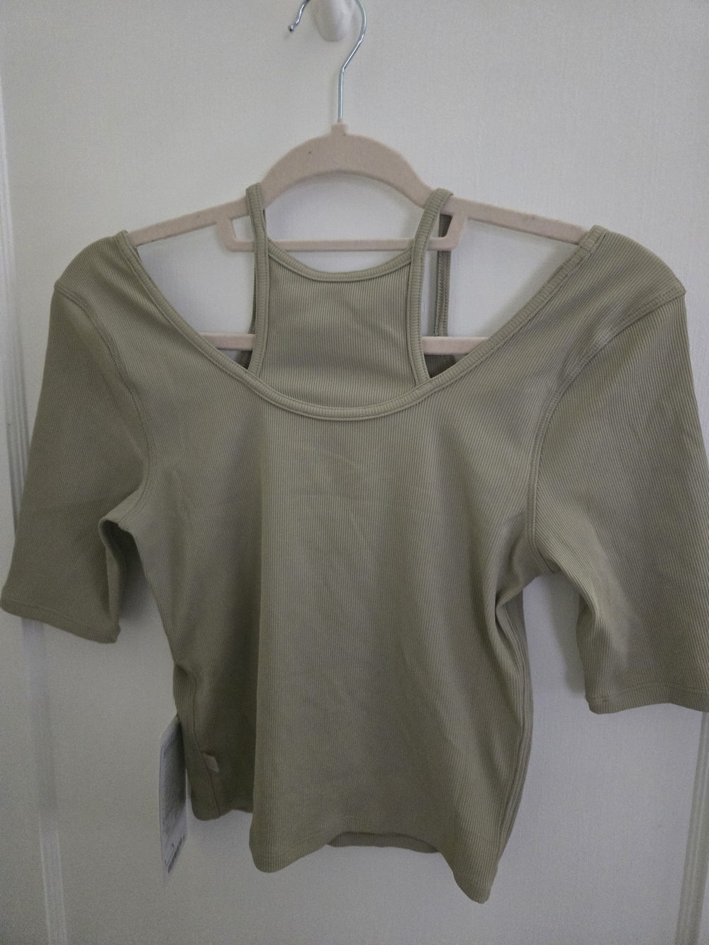 Lululemon Layered Look Ribbed Short Sleeve - Picture 3 of 3